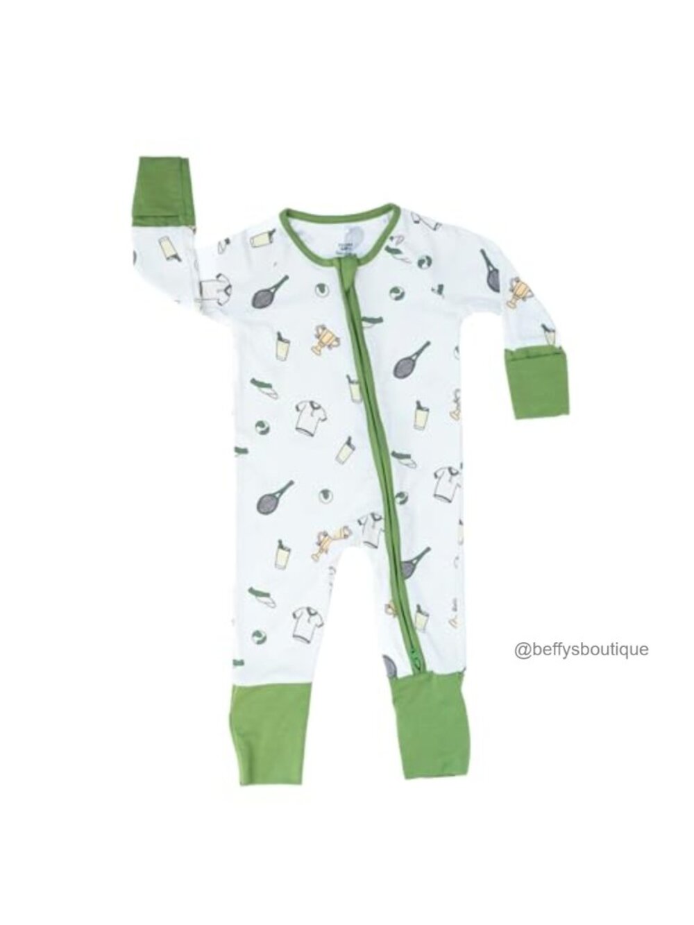 Baby Boys Bamboo Romper 2-Way Zip Convertible Footies Snug Fit Sleeper